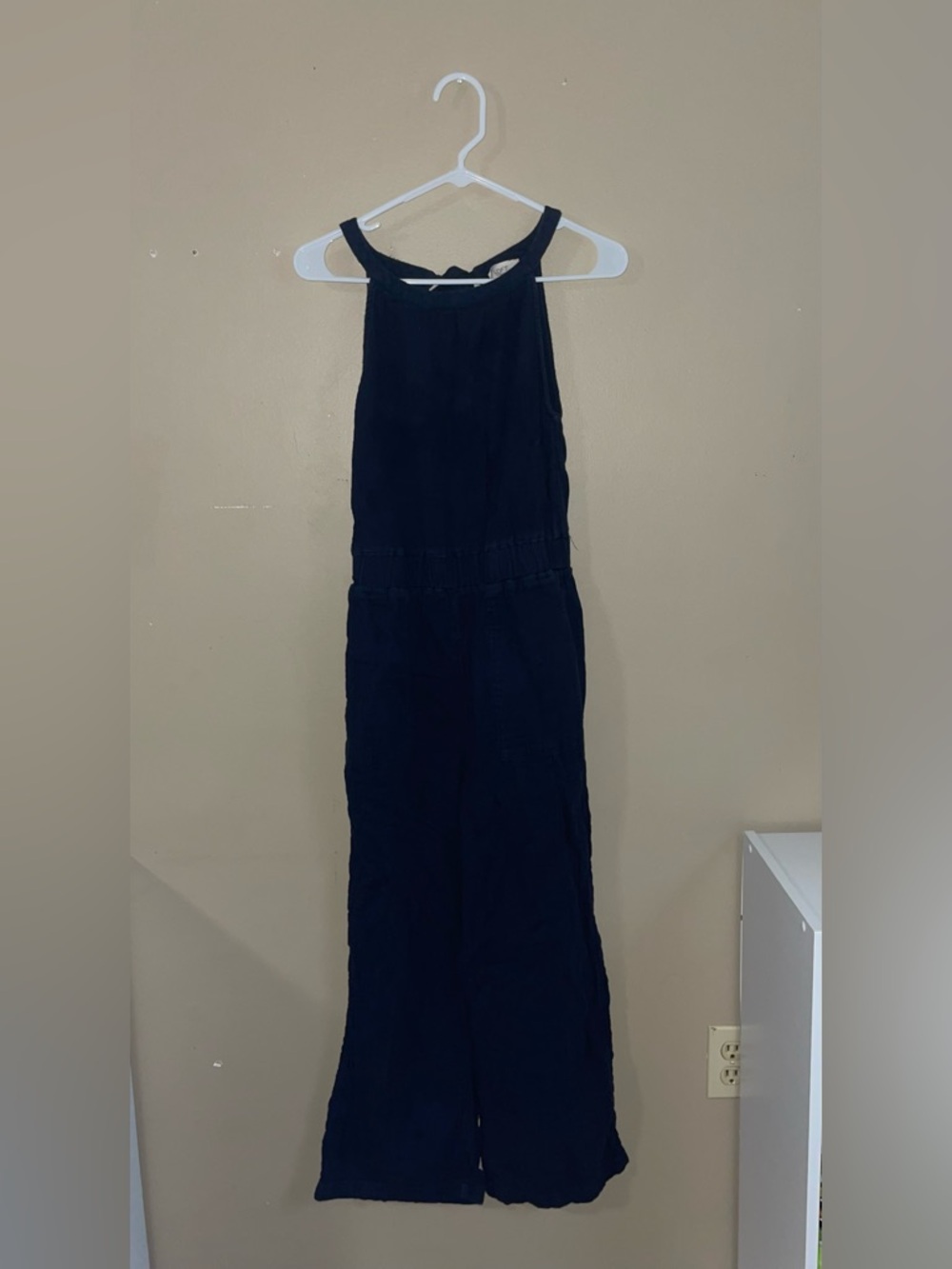 Loft Outlet navy blue overall jumpsuit romper size XS